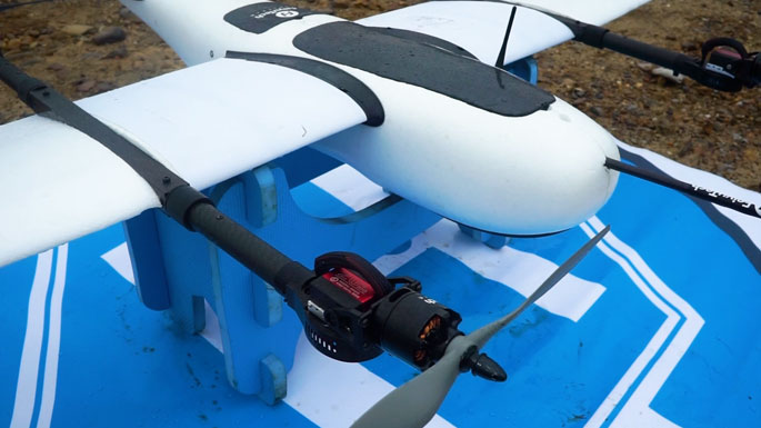 Design: Vertical Take-off& Landing Drone with Tilting Motor