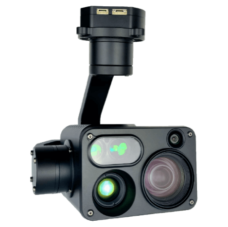 compact quad-sensor gimbal camera